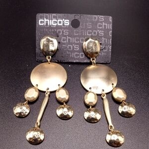 Chico's Gold Dangle Earrings